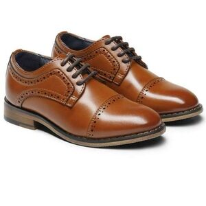 Classic Brown Leather Oxford Shoes Bruno Marc size 4